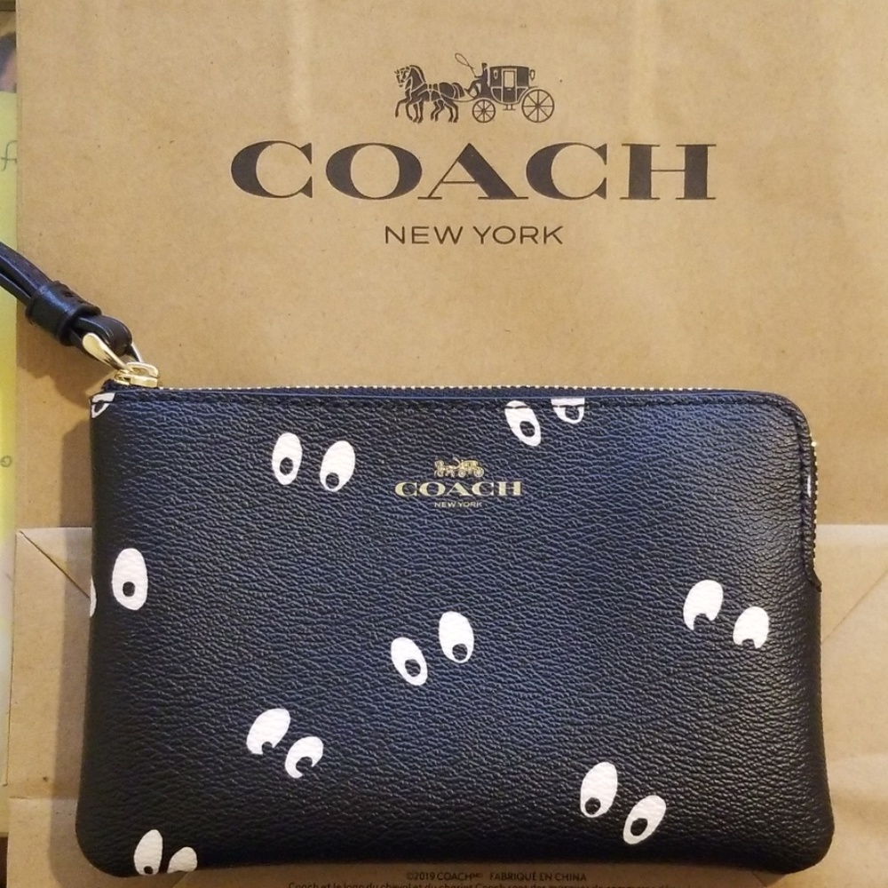 Coach Disney X corner zip wristlet